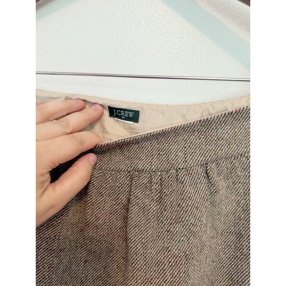 J.Crew women's wool mini skirt,pockets size 6,work formal casual y2k,chic,prepp - Picture 7 of 10
